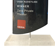 2013 CEDIA亚太区 Best Home Theatre 大奖奖杯